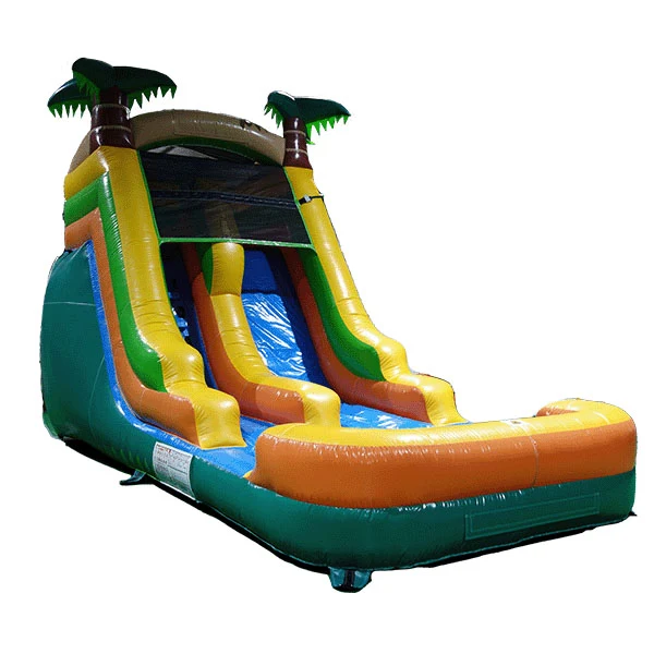 Palm Tree Water Slide inflatable rental front view